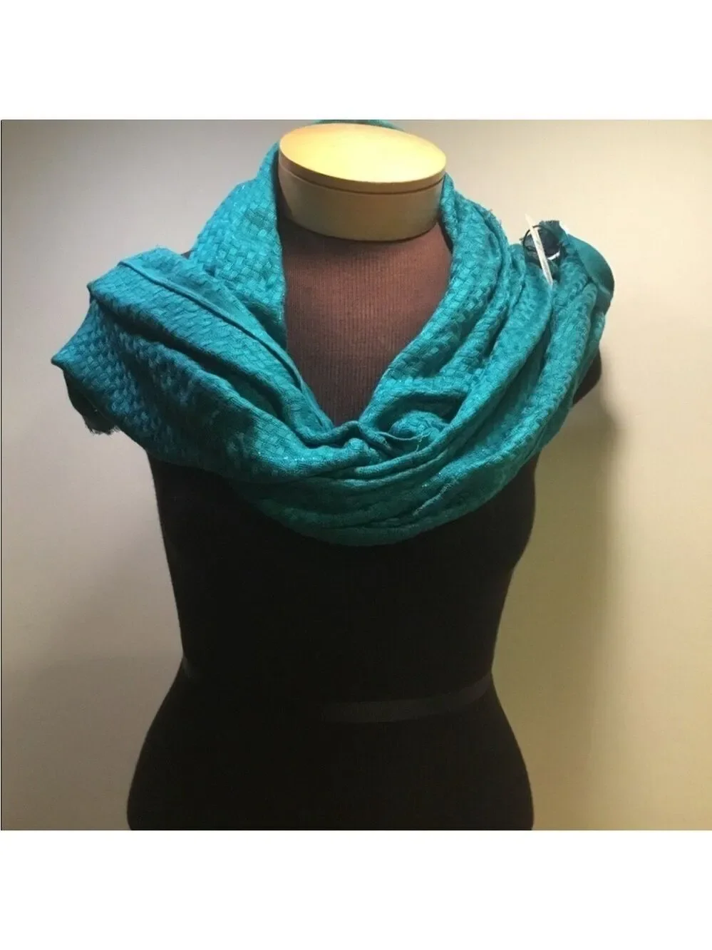 Apt 9 Basket Weave Lurex Pashmina oblong scarfs set of two red & blue